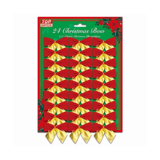 72 Pieces Xmas Mini Bow - Best Christmas Decorations