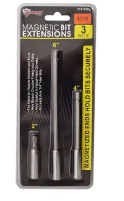 48 Pieces Magnetic Bit Extensions 3 Piece - Screwdrivers and Sets