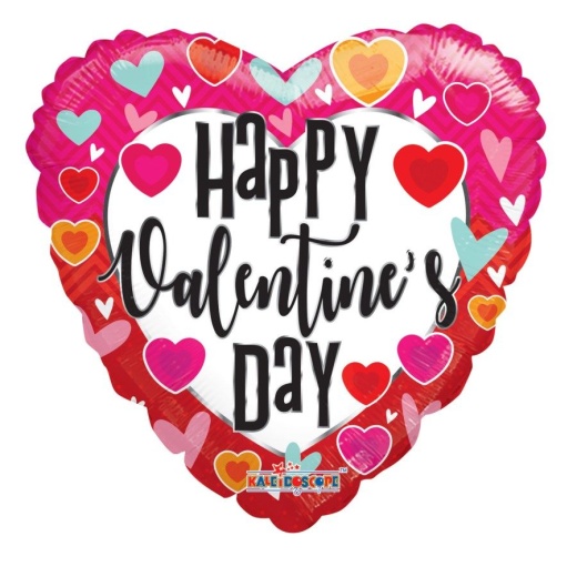 100 Pieces Happy Valentines Balloon Heart Shape - Valentine Decorations