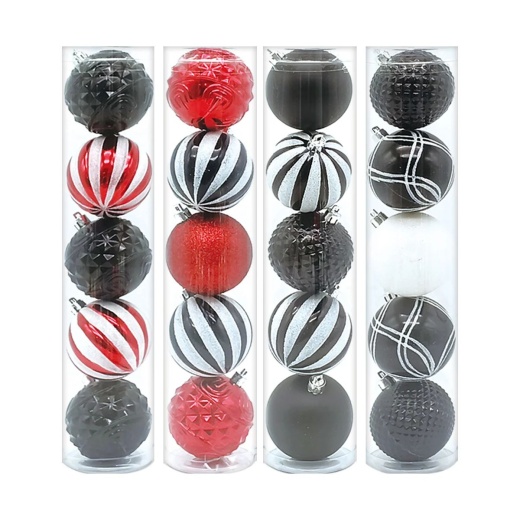 72 Packs Christmas Ball Ornaments Assorted 5Ct - Christmas Ornament