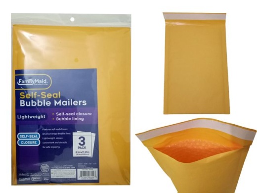 96 Pieces 3Pc Self-Seal Bubble Mailers 2# - Envelopes