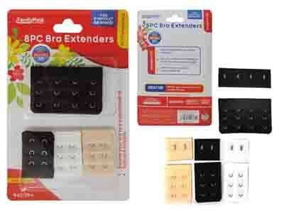 288 Pieces 8 Piece Bra Extenders in 3 Colors - Comfort and Flexibility at Its Best