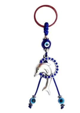 72 Pieces Metal Charm Keychain Dolphin - Key Chains