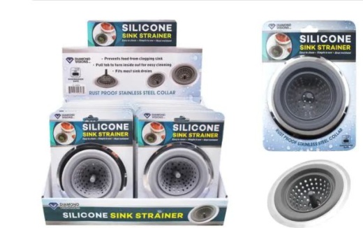 24 Pieces Silicone Sink Strainer With Stainless Steel Rim - Strainers & Funnels