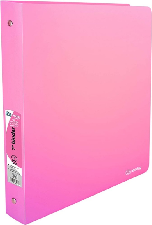 24 Pieces 1" Binder Flexible Cover, Pink - Binders