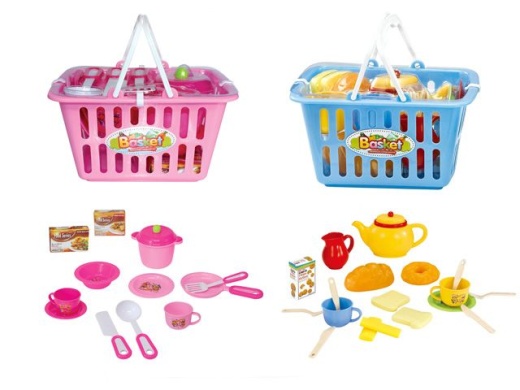 36 Pieces Kitchen Basket Play Set - Toy Sets