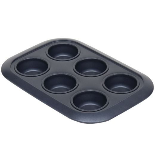 Michael Graves Design 12-Piece Non-Stick Muffin Pan, Indigo - Stainless Steel Cookware