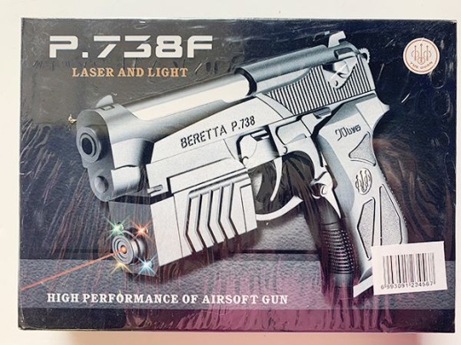 24 Pieces Air Soft Gun P.738F - Toy Weapons
