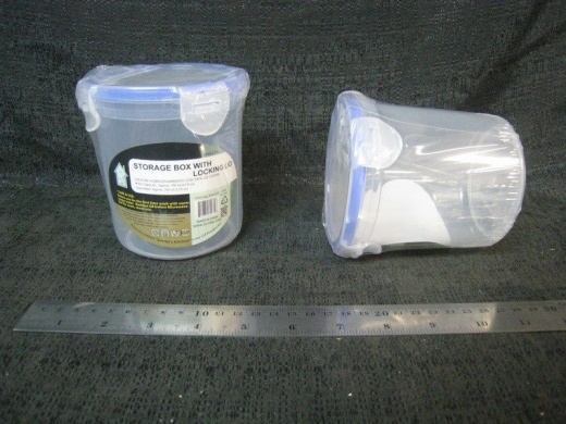 48 Pieces Plastic Container Rd. Tall W/Tab Seal 48St/Cs - Storage & Organization