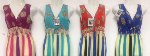 24 Pieces Lady's Summer Maxi Dress Assorted Color and Size - Women's Sundresses & Fashion
