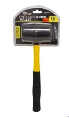24 Pieces Fiberglass Rubber Mallet 16 Ounce - Hammers