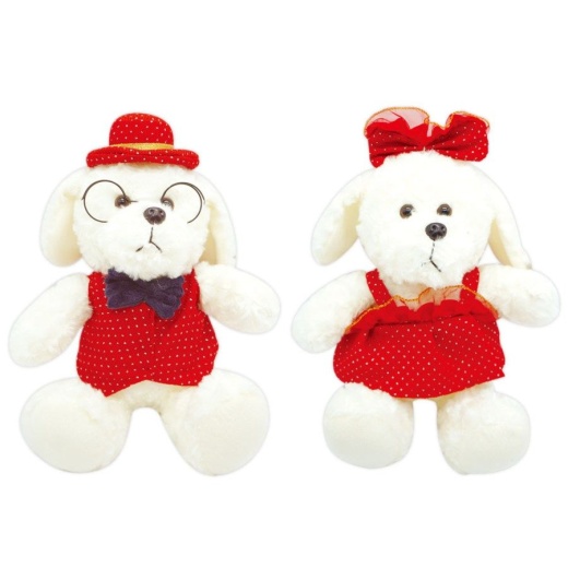 12 Pieces Valentine Plush Teddy Bear With Clothes - Plush Toys