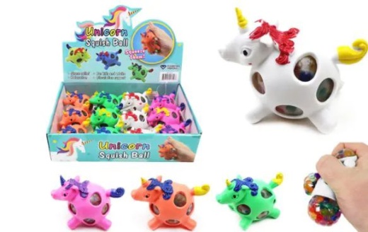72 Pieces Unicorn Squish Ball - Slime & Squishees