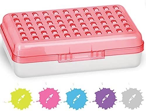 24 Pieces Assorted Color Dots Pencil Case, Red - Pencil Boxes & Pouches