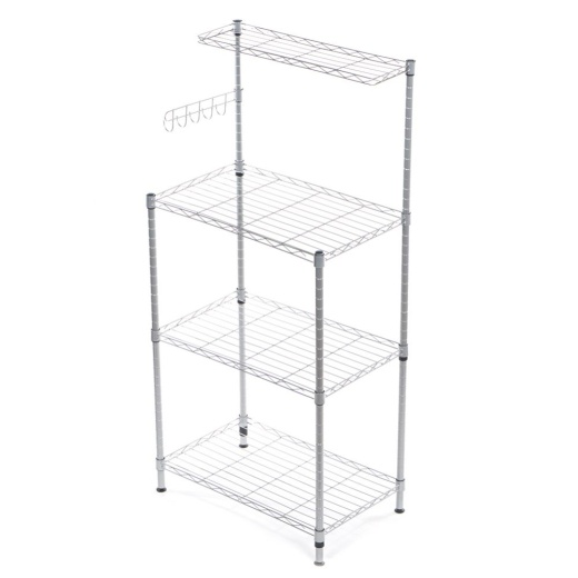 Home Basics 4 Tier Microwave Stand - Microwave Items