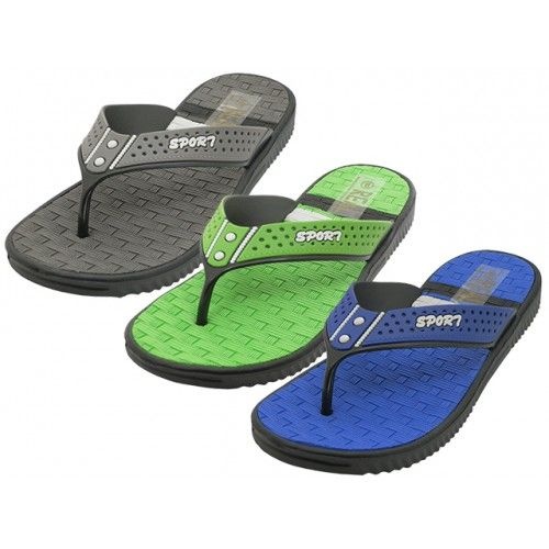 30 Pairs Men's Real Soft Comfortable Sport Thong Sandals - Men's Flip Flops and Sandals