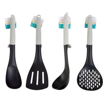 24 Pieces Kitchen Tool Nylon Set - Grey/HT Equal Ast
