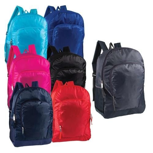 24 Pieces 17" Sport Backpacks with Side Mesh Water Bottle Pockets
