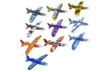 96 Pieces 2 Pack Mini Glider Airplanes - Cars, Planes, Trains & Bikes