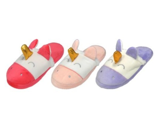 48 Pieces Kids Animal Plush Slippers - Girls Slippers