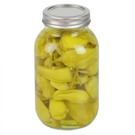 12 Pieces Home Basics 33 Oz. Wide Mouth Clear Mason Canning Jar - Food Storage Containers