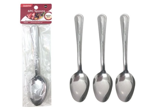 96 Pieces 6 Piece Stainless Steel Spoons - Kitchen Gadgets & Tools
