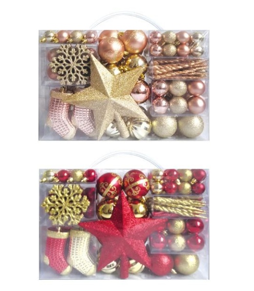 12 Pieces Christmas Ball Ornament Set - Christmas Ornament