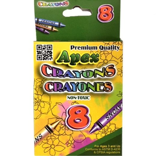 72 Packs Crayons, 8Ct, Boxed - Unleash Your Creativity with Vibrant Colors