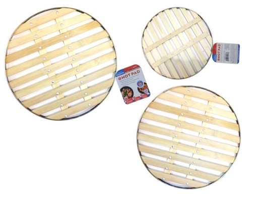 96 Pieces Bamboo Hot Pad - Coasters & Trivets