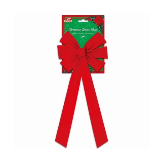 72 Pieces Christmas Jumbo Velvet Bow - Christmas Decorations