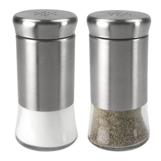 Michael Graves Design Essence Salt and Pepper Set - 6 Pieces Stainless Steel Kitchen Gadgets & Tools