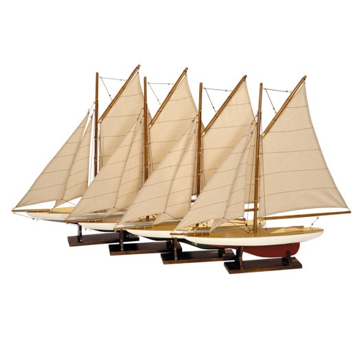 Mini Pond Yachts, Set of 4 - Add a Touch of Serenity to Your Home Decor