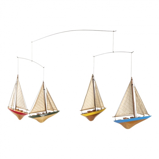 A-Cup Mobile - A Vibrant and Playful Handcrafted Decorative Piece