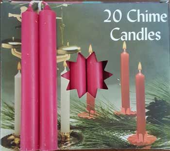 1/2" Pomegranate Chime Candle 20 Pack