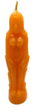 Orange Female Candle 7"
