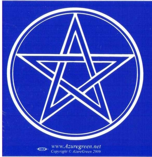 Pentagram 3 X 3 Bumper Sticker
