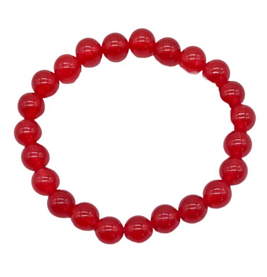 8Mm Red Jade Bracelet - Boost Vitality & Inner Strength