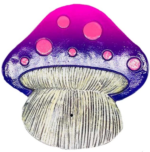 5" Mushroom Burner - Unique Incense Holder for a Relaxing Ambiance