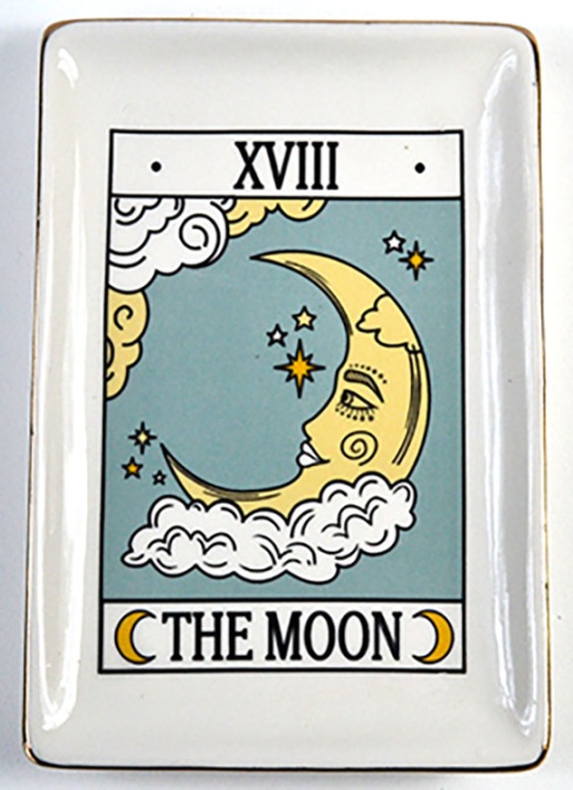 4 1/2" X 6 1/2" Moon Tarot Dish