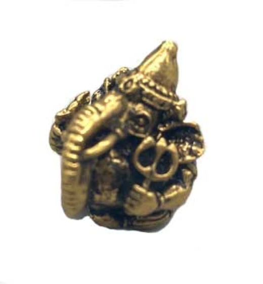 Set of 3 - 15/16" Ganesh, Supari Brass Statue for New Beginnings
