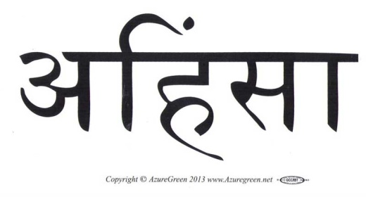 Ahimsa Bumper Sticker