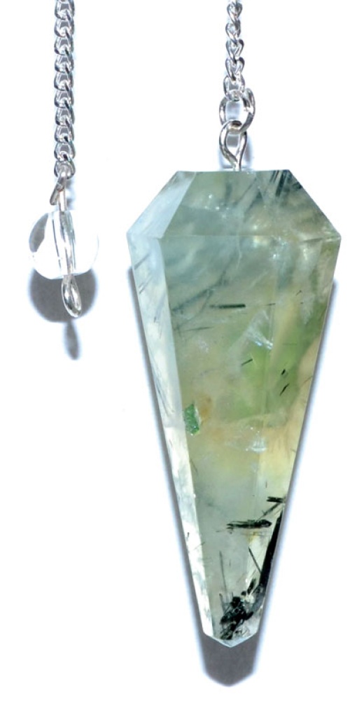 6-Sided Prehnite Pendulum - Unlock the Power of the 'Heal the Healer' Stone