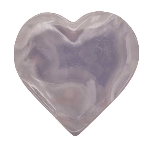 4" Heart Offering Plate - Pink Calcite Spiritual Decor