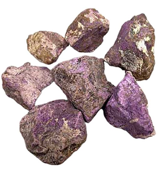 1 Lb Purpurite Untumbled Stones - Healing Mineral for Third Eye and Crown Chakra