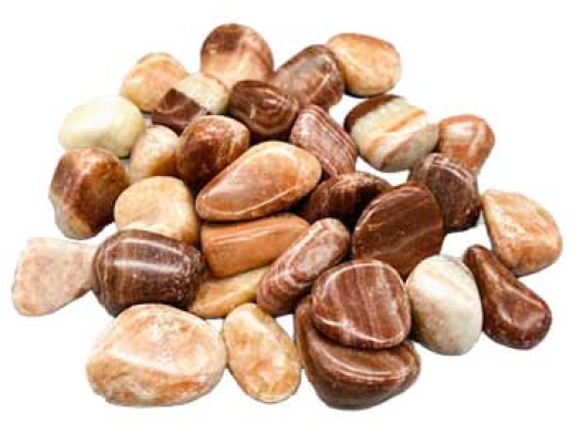 1 Lb Aragonite Red Tumbled Stones - Healing Crystals for Spiritual Growth