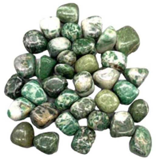 1 Lb Rich Tumbled Jade Stones - Stone of Fidelity, Devotion and Love