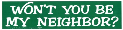 Won't You Be My Neighbor? Bumper Sticker
