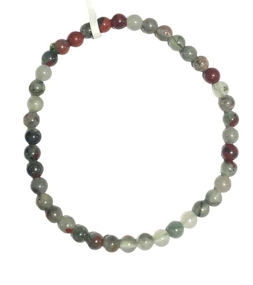4Mm Bloodstone Bracelet - Natural Healing Jewelry for Body and Mind