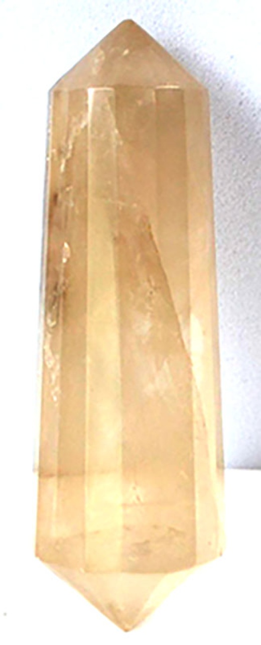 2" Smoky Quartz Double Terminated 16 Faceted Crystal