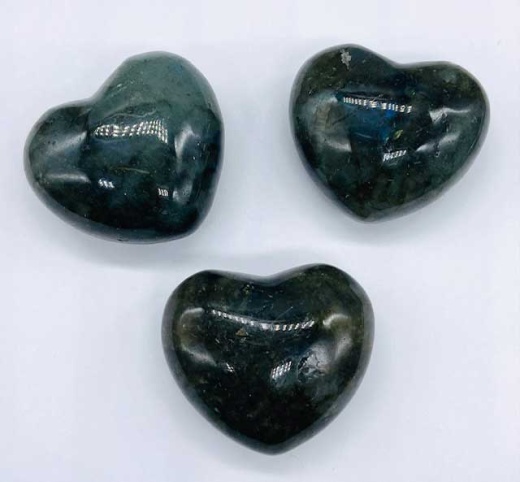 1 1/2" Labradorite Heart - Unlock the Power of Inspiration and Intuition
